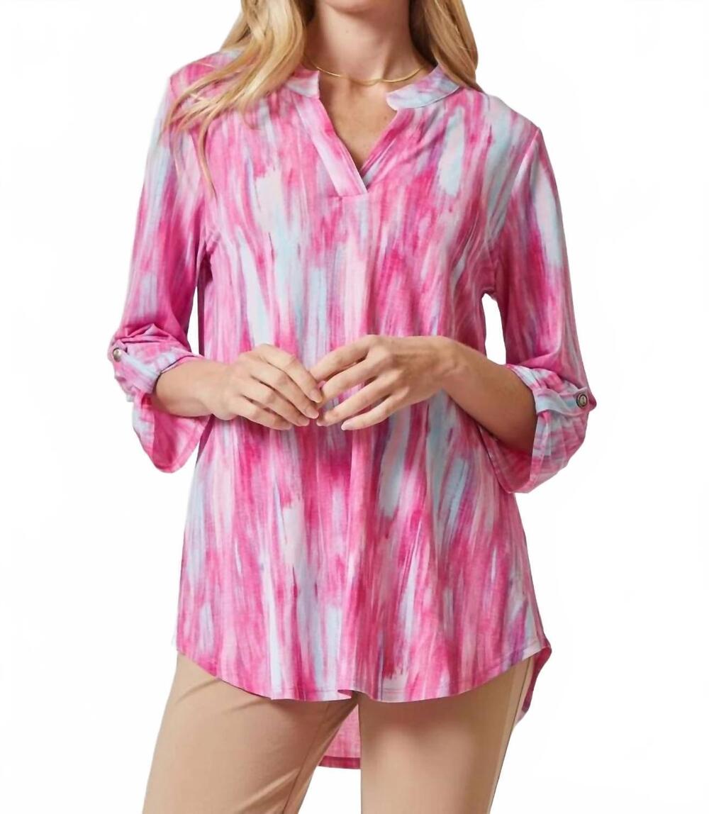 NEW DEAR SCARLETT lizzie long sleeve top in watercolor